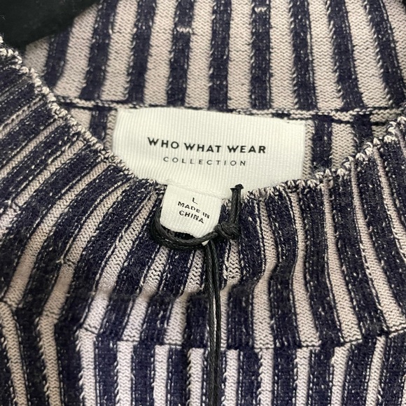 NWT Lindsey Ribbed Mock-Neck Sweater in Blueberry - Picture 4 of 6